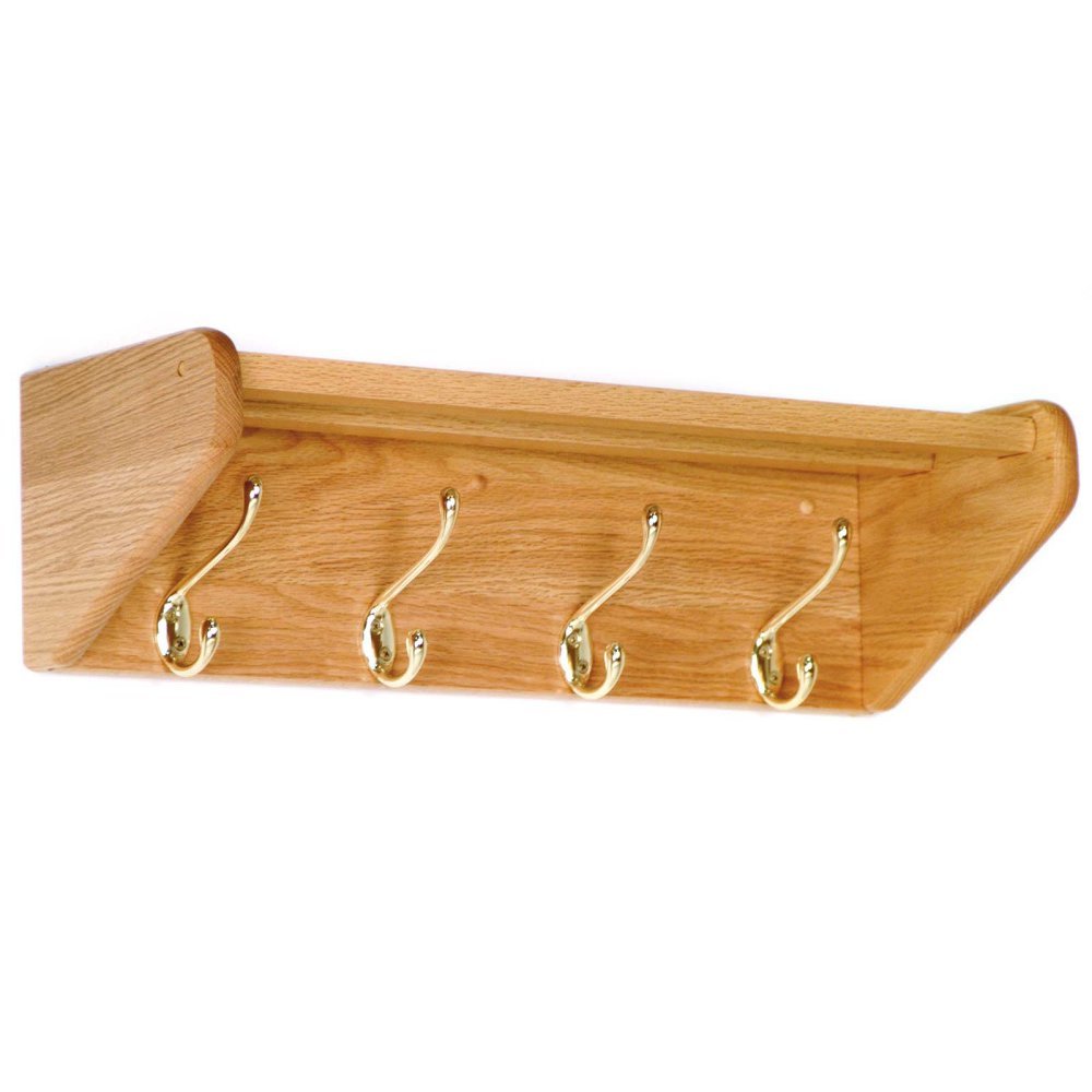 Stylish Light Oak Coat & Hat Rack - Wall Mounted Entryway Organizer for Coats, Hats & Accessories | Perfect for Hallway, Mudroom & Bedroom Storage