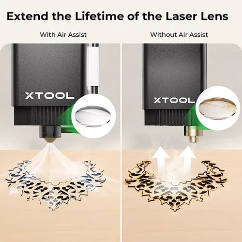 xTool M1 Air Assist Set for Laser Engraving & Cutting - Enhance Precision & Efficiency | Perfect for DIY Crafts, Woodworking & Metal Projects