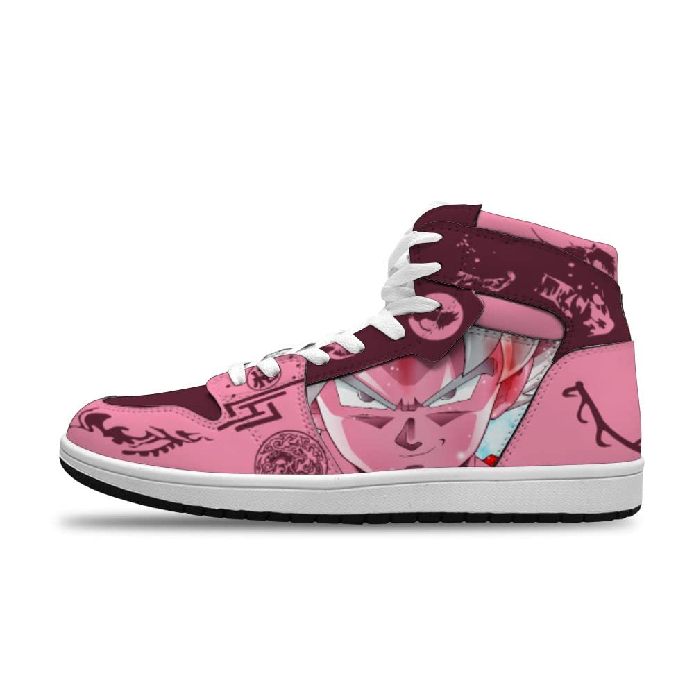 Custom Saiyan Dragon Ball Z Anime Sneakers for Men & Women - Cool Basketball Shoes for Sports & Casual Wear - Perfect for Cosplay, Gym, and Street Fashion