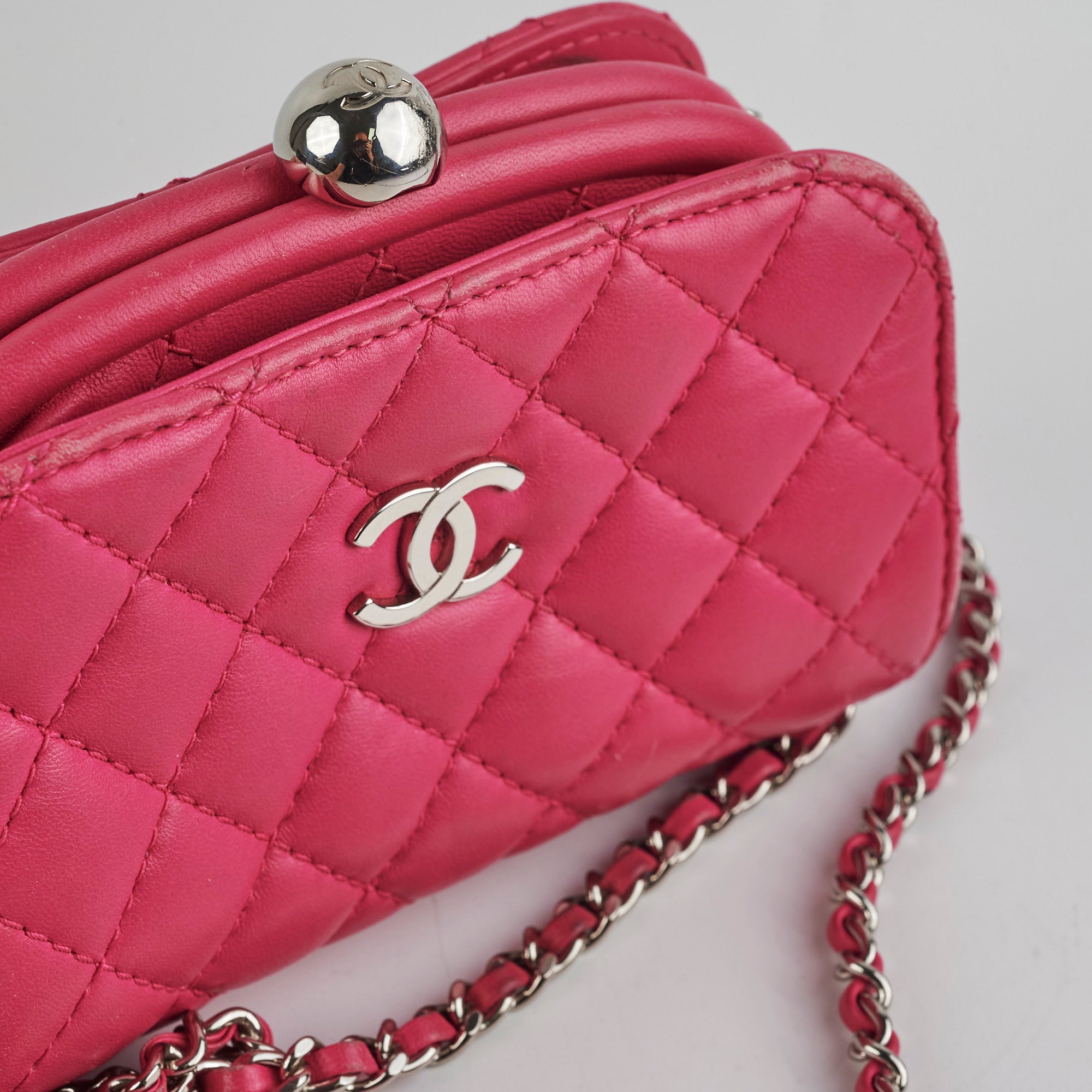 Chanel Mini Pink Crossbody Bag for Women - Luxury Leather Shoulder Purse - Perfect for Parties, Dates & Everyday Use