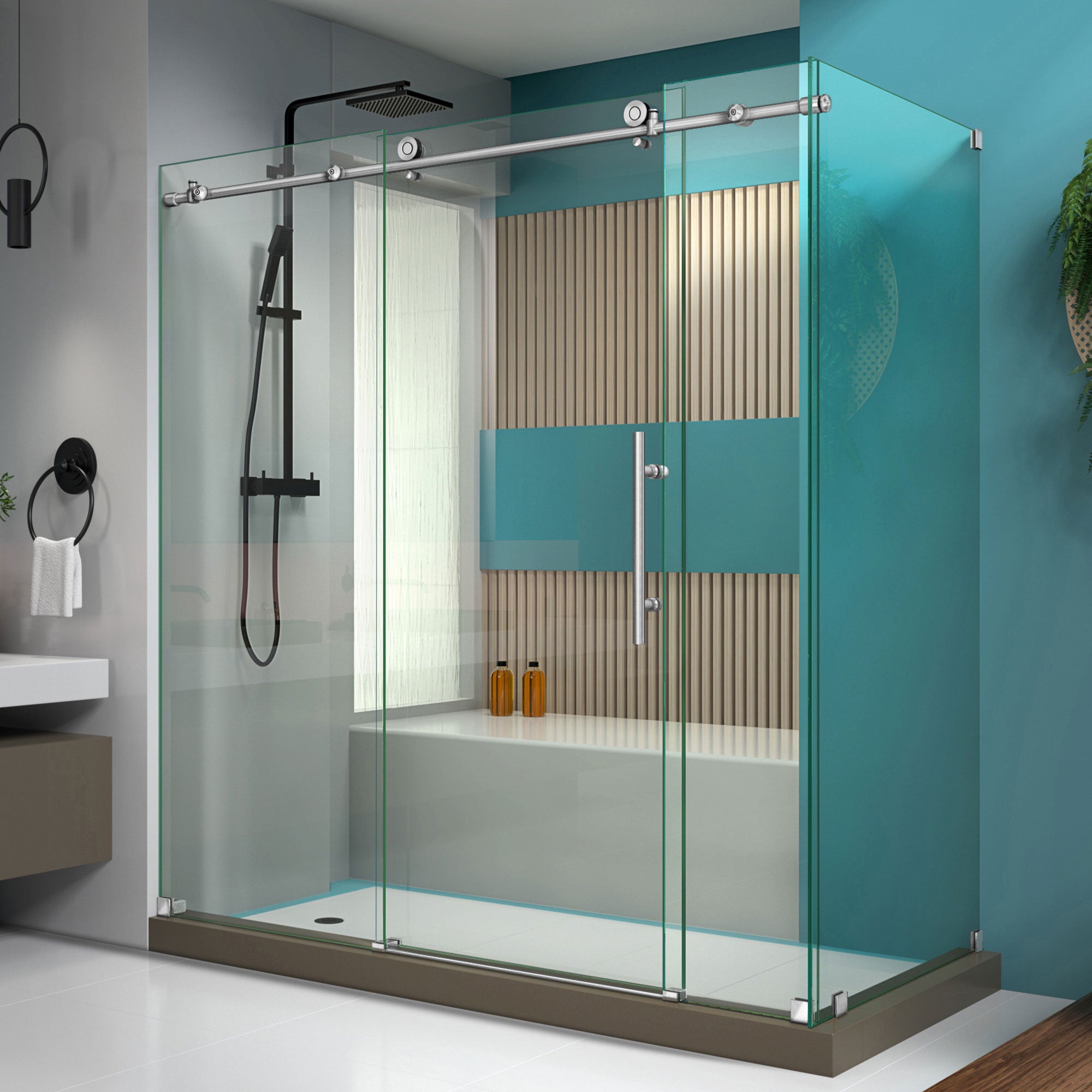 DreamLine Enigma X Frameless Sliding Shower Door - 34.5