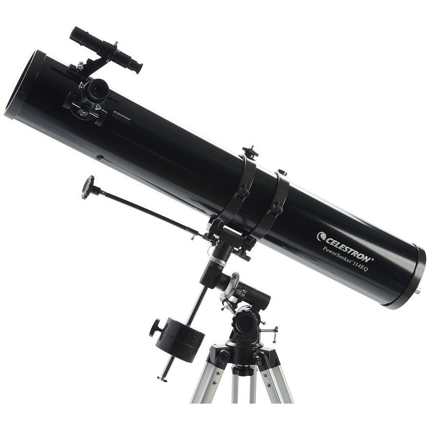 PowerSeeker 114EQ Telescope - Professional Astronomical Telescope for Beginners & Adults with 114mm Aperture, EQ Mount & Accessories - Perfect for Stargazing, Moon Observation & Astrophotography