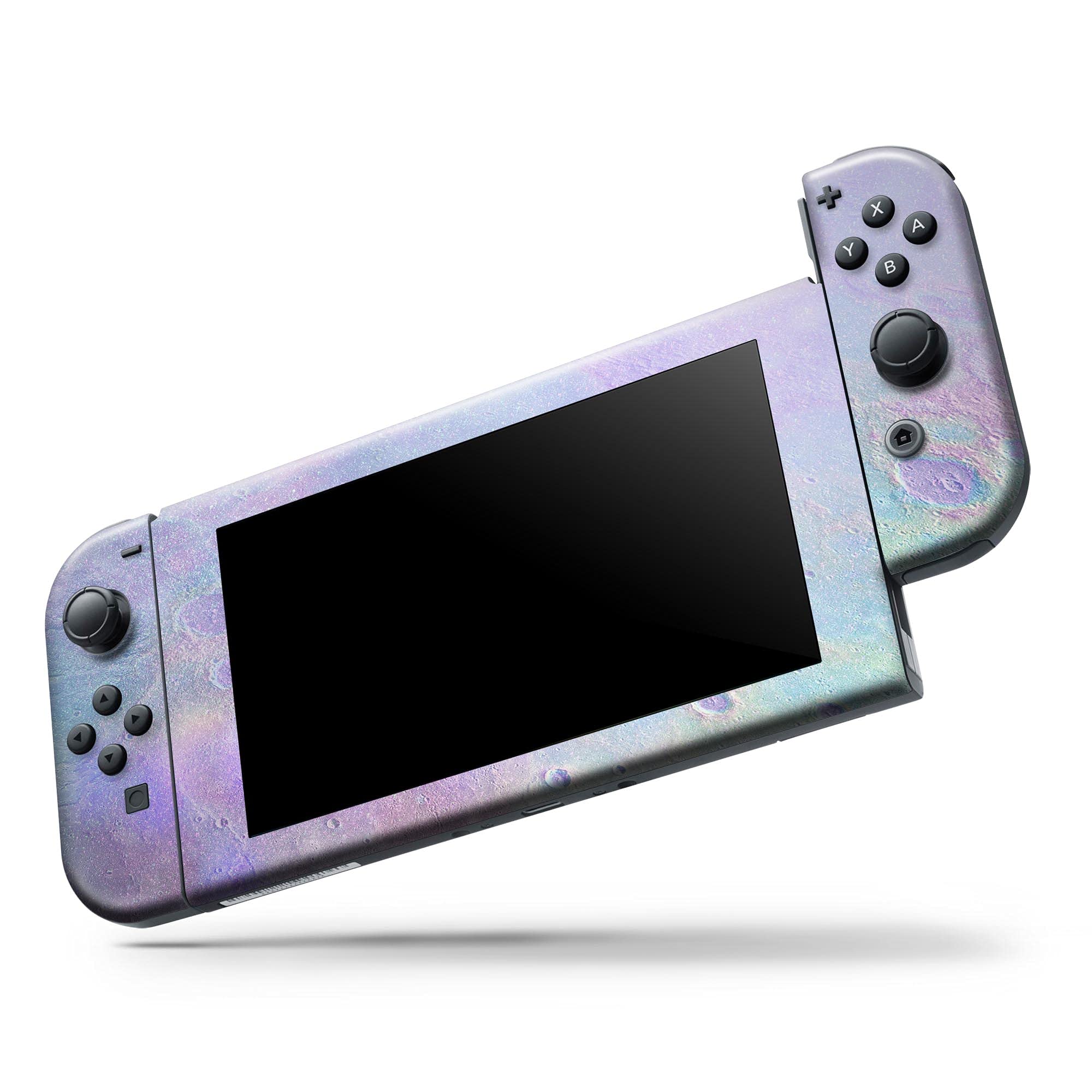 Nintendo Switch Pro Controller Skin - Removable Vinyl Wrap Cover with Tie-Dye Cratered Moon Design | Scratch-Resistant Protective Decal | Perfect for Gaming Protection & Customization