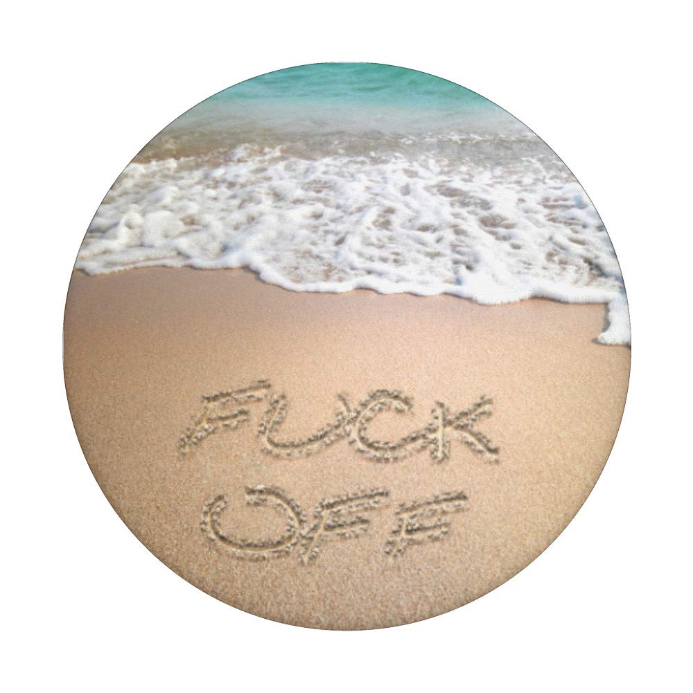 Cute Funny Sarcastic Beach Sand Quotes PopSocket - Swappable Grip for Phones & Tablets, Perfect for Summer Travel & Outdoor Adventures