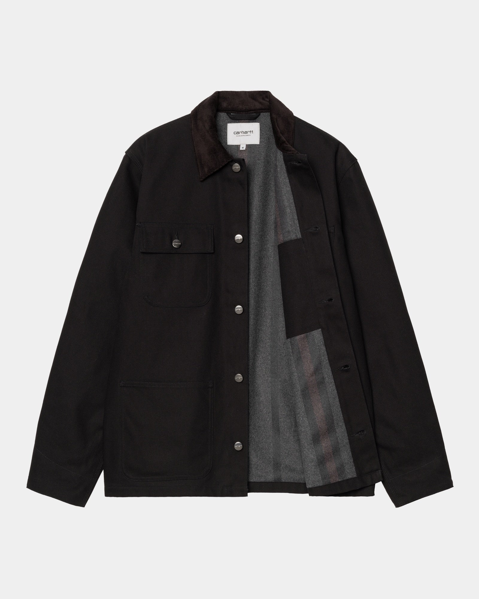 Michigan Chore Coat for Winter - Heavy Duty Black Denim Jacket | Workwear, Outdoor Activities & Cold Weather Protection