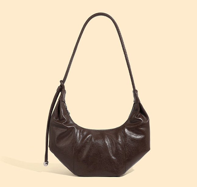 Stylish Women's Curved Shoulder Bag - Fashionable Crossbody Purse for Daily Use, Work & Travel | Trendy Handbag for Outfits & Accessories
