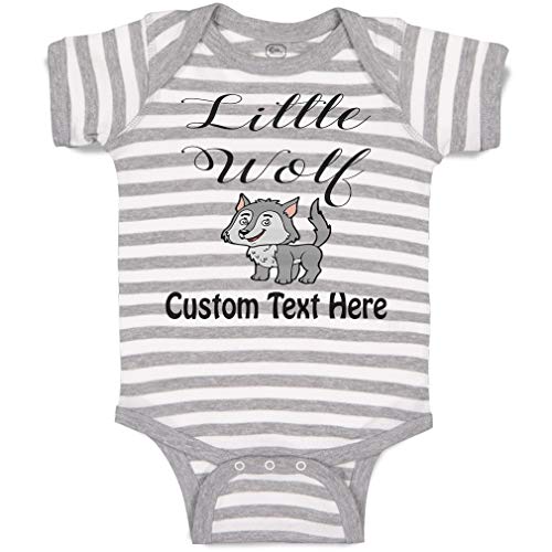 Stripes Gray White Personalized Text Here