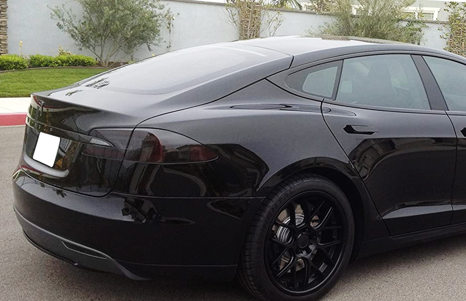Dark Smoked Rear Bumper Reflector Lenses for 2012-2023 Tesla Model S - Replacement Parts for Enhanced Safety & Style - Perfect for Night Driving & Custom Car Modifications