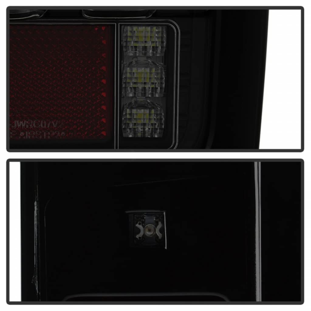 Spyder LED Tail Lights for Jeep Wrangler JK 2018 - Smoke Version 2 Light Bar Pair (5084781) | Off-Road Adventure & Night Driving Safety Upgrade