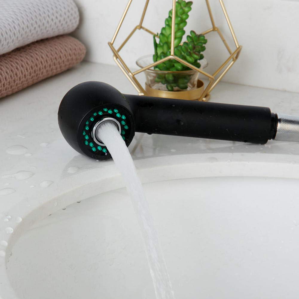 Black Single Handle Deck Mounted Kitchen Sink Faucet with Pull-Out Sprayer and 360° Swivel Spout - Perfect for Modern Kitchens, Dishwashing, and Food Prep