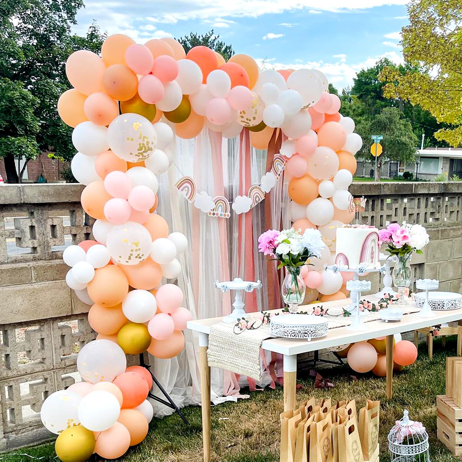 KICNIC Balloon Arch Kit - 82 Feet Balloon Garland Strip with 500 Glue Dots for Party Decorations | Wedding, Birthday, Baby Shower, Anniversary & Holiday Celebration Backdrop