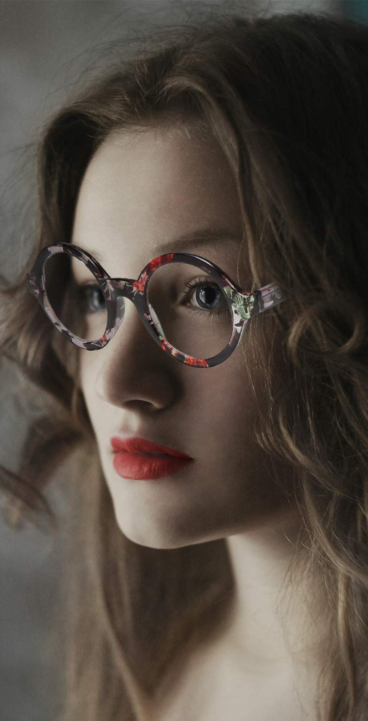 Bevi Stylish Round Reading Glasses for Women with Spring Hinges - 2.25 Magnification (2948) | Lightweight & Comfortable Readers for Book Lovers, Office Work & Daily Use