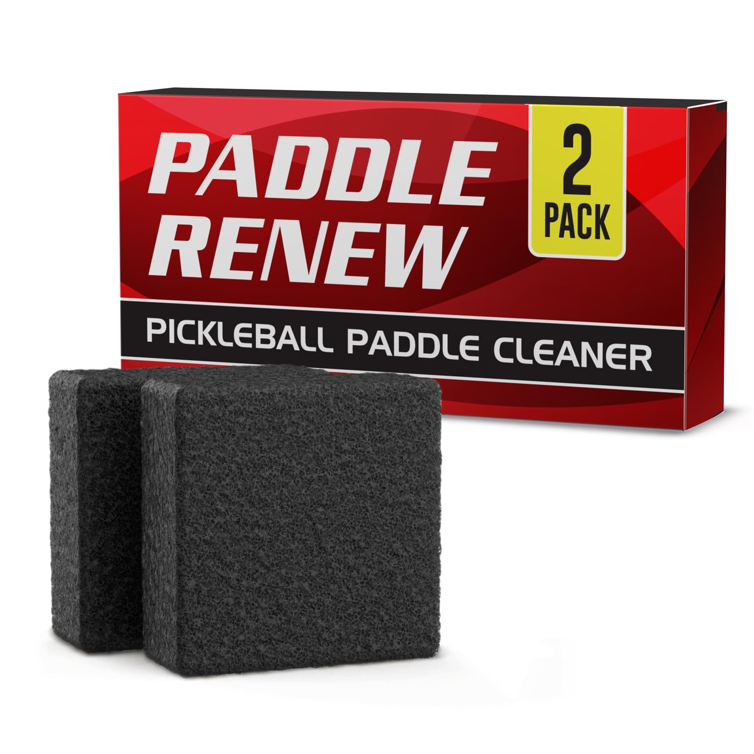 2-Pack Carbon Fiber Pickleball Paddle Cleaner & Eraser - Remove Stains, Scratches & Restore Grip - Safe for All Carbon Fiber Racquets - Perfect for Tournament Play & Practice Sessions