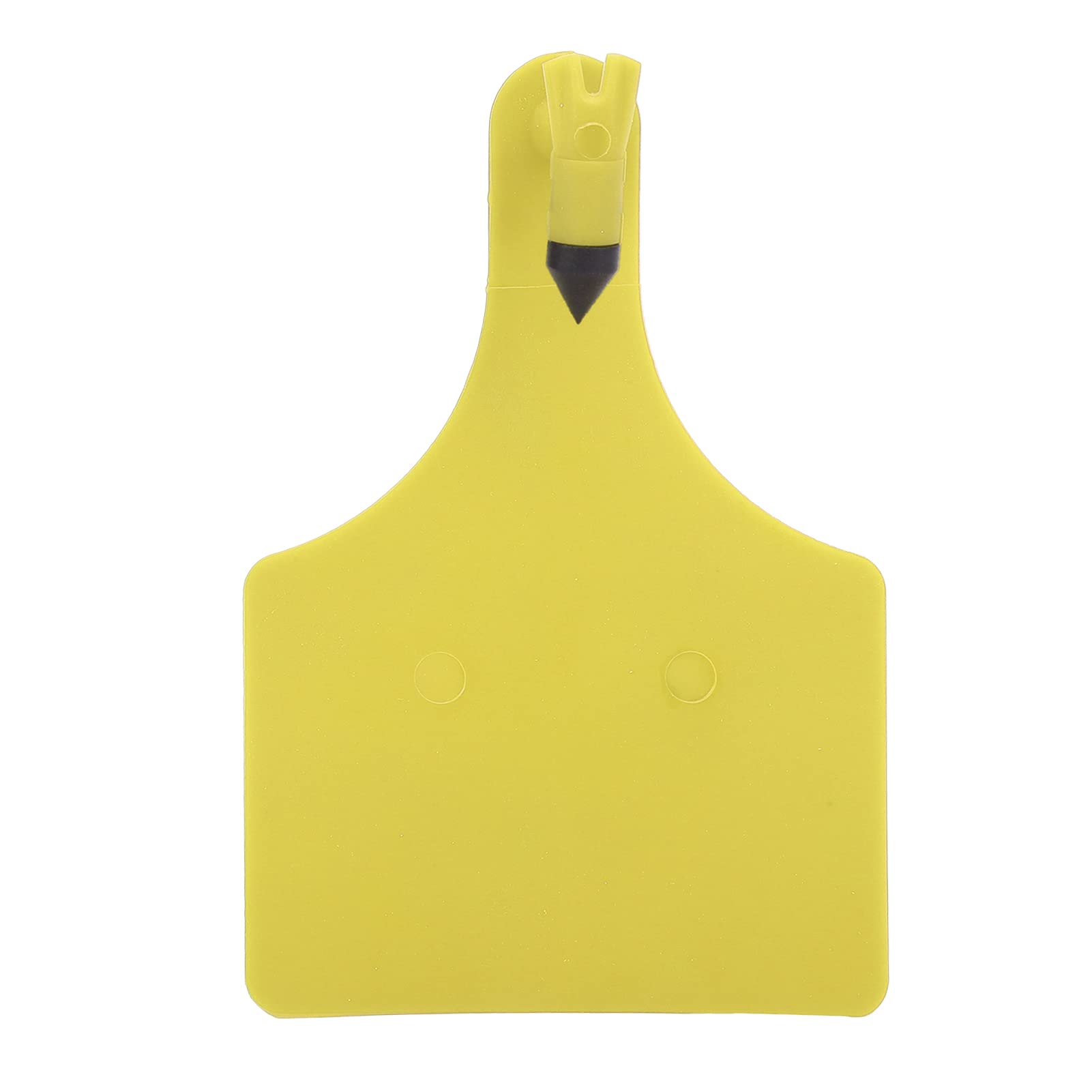 EVTSCAN 10-Pack Extra Large Blank Livestock Ear Tags for Goats, Sheep & Cattle - Durable TPU Animal ID Tags (Yellow) - Perfect for Farm, Ranch & Livestock Management