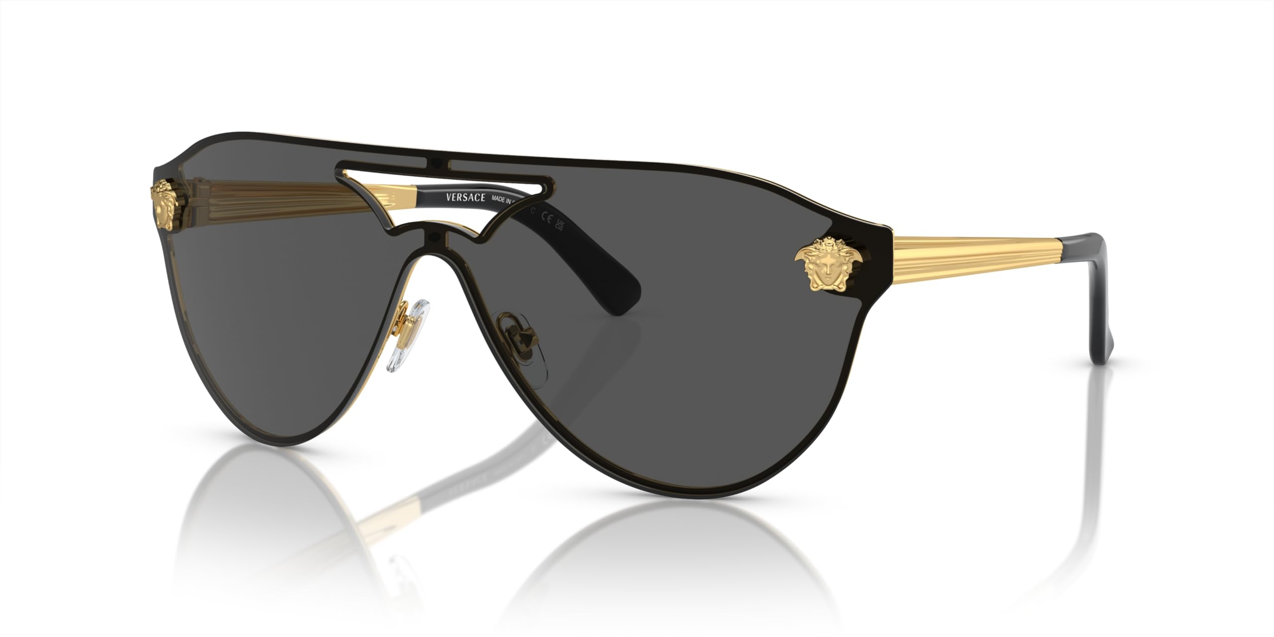 Versace VE2161 Women's Fashion Sunglasses - Metal Frame UV Protection for Outdoor Activities, Beach & Driving