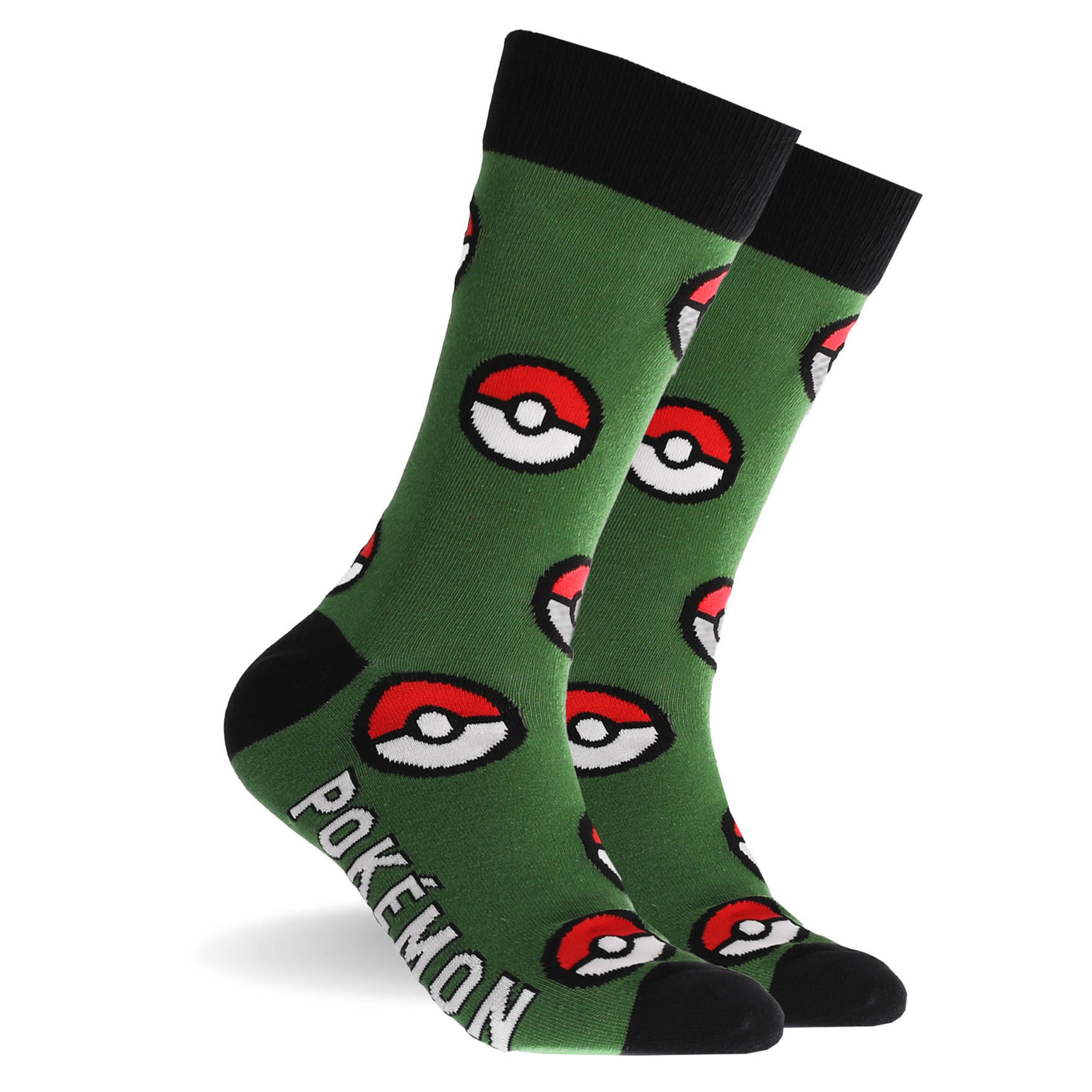 **Men's Pokémon Cotton Crew Socks 3-Pack Gift Box – Soft & Comfortable Anime Socks for Casual Wear, Cosplay, and Gifts**