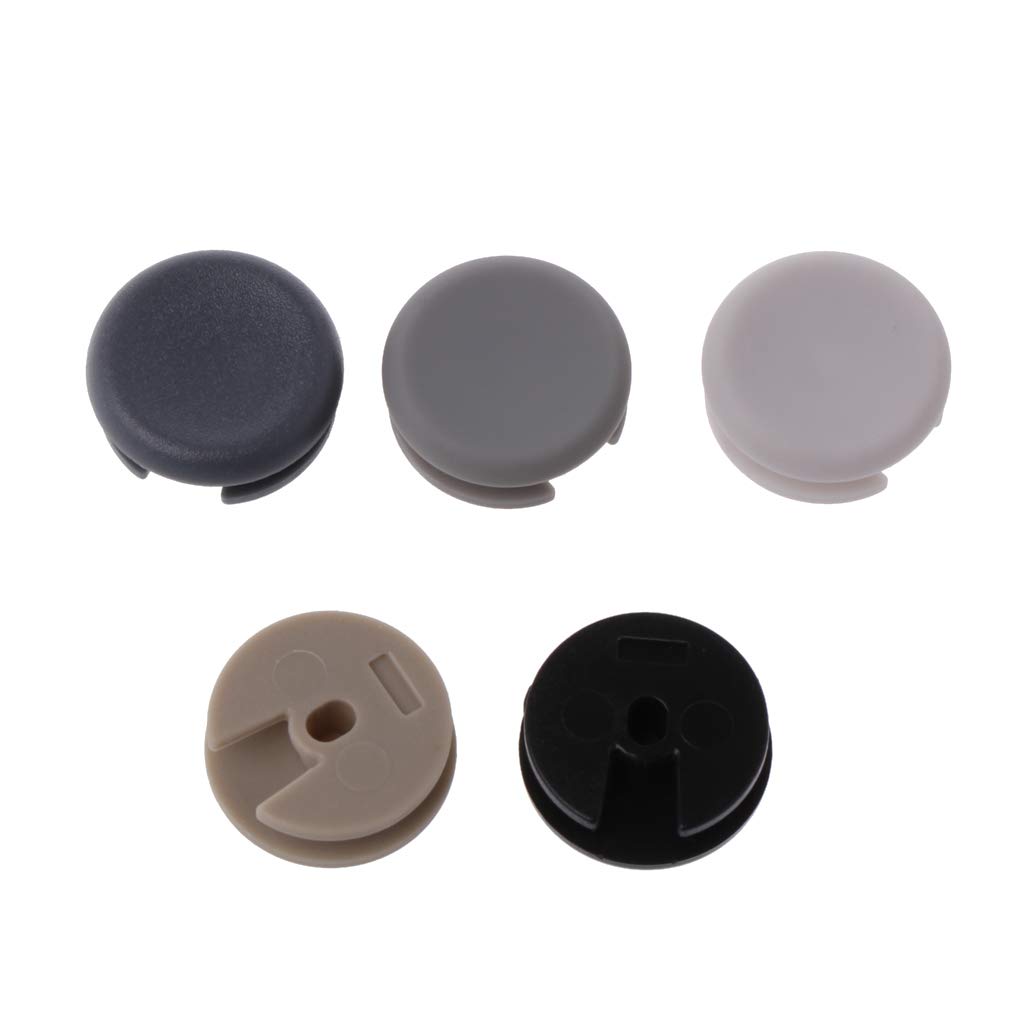 JENOR 5-Piece Set of 3D Plastic Analog Controller Stick Caps - Compatible with Nintendo 3DS, 3DSLL, 3DS XL - Protective Joystick Covers for Enhanced Gaming Experience