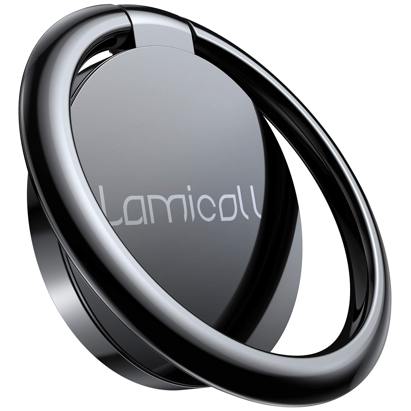 Lamicall 360°旋转金属手机指环支架 - 适用于iPhone 16/15/14/13/12/11 Pro Max的磁性车载支架，手机支架配件，适合办公、旅行、驾驶使用