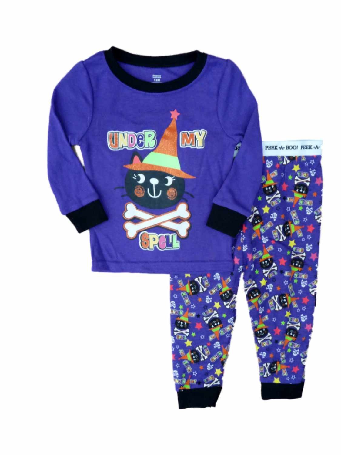Toddler Girl Cat Pajamas - Halloween Sleepwear for 18m