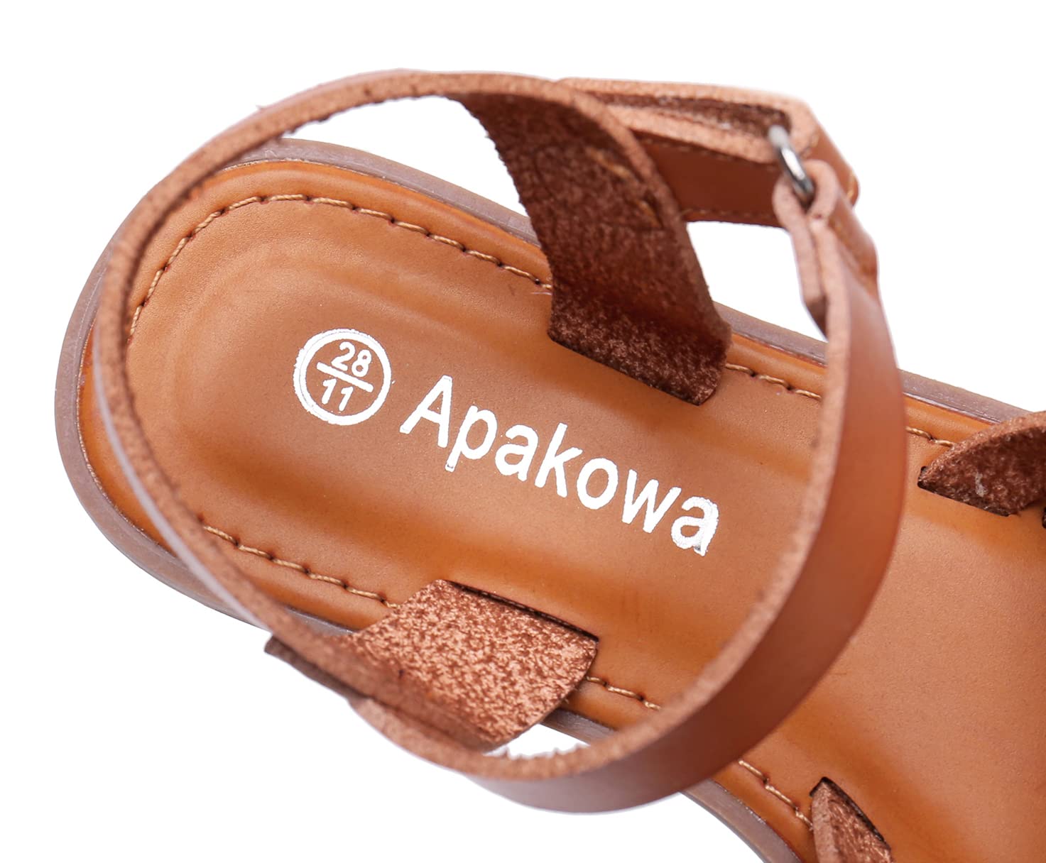 **Apakowa Girls' Open Toe Princess Flat Sandals - Strappy Summer Shoes for Toddler, Little Kid & Big Kid - Perfect for Beach, Park & Casual Outings**
