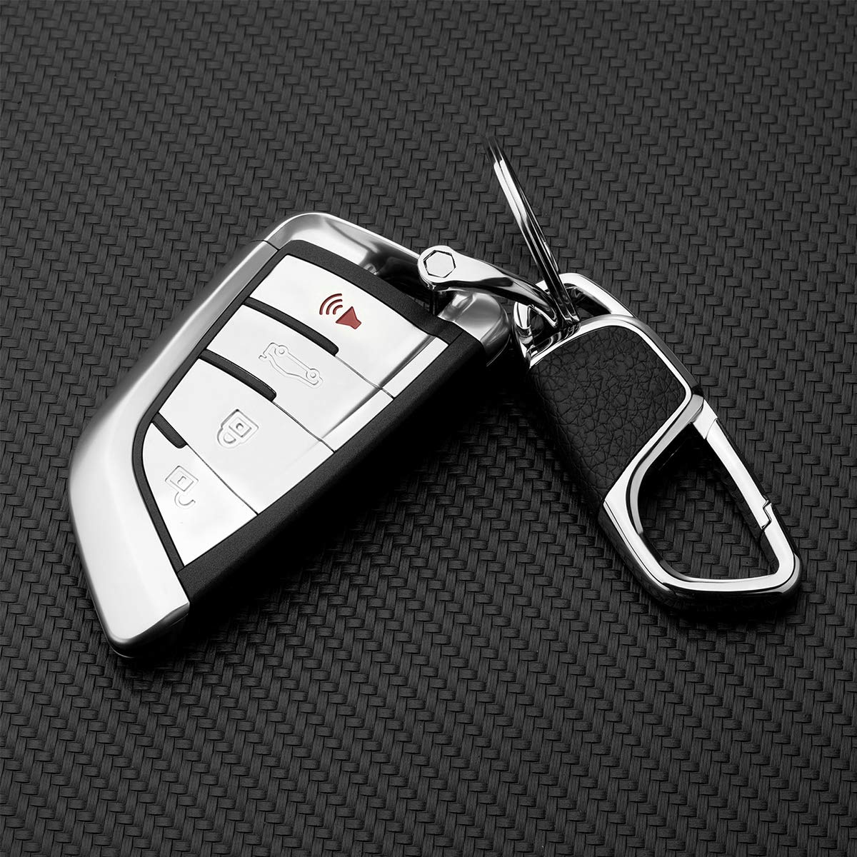 Premium BMW Keychain Replacement - Durable Car Key Ring Holder with Anti-Lost D-Ring for Men & Women | Perfect for BMW Key Fobs, Car Keys & Everyday Carry Accessories