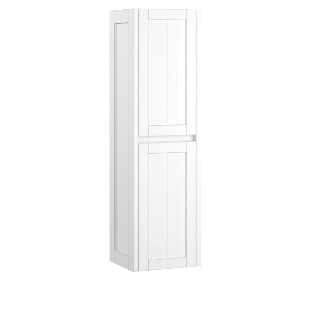 Fienza TB140 Hampton White Tallboy Dresser - 6-Drawer Storage Chest for Bedroom, Living Room & Closet Organization - Modern Farmhouse Furniture with Soft-Close Drawers