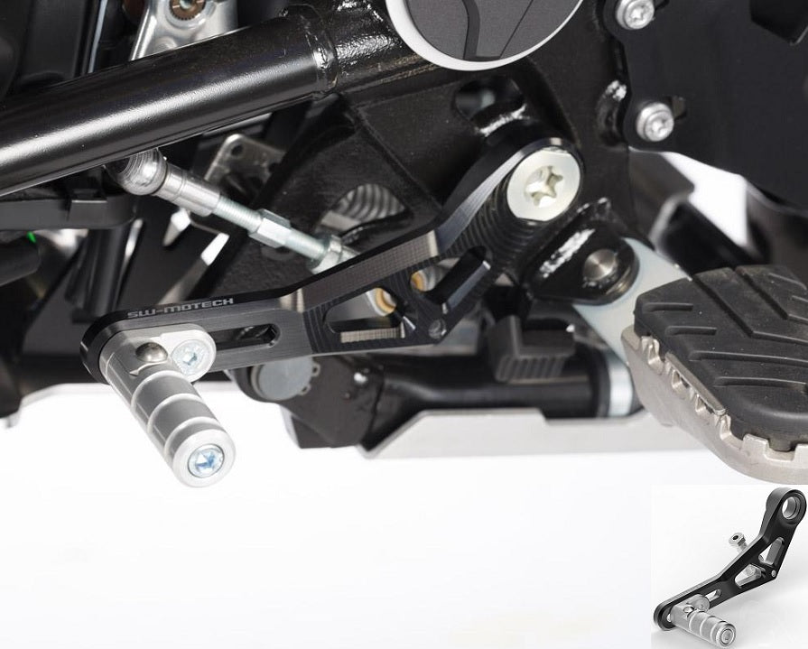 SW Motech Adjustable Folding Shift Lever for BMW R1250GS & R1250GS Adventure - Perfect for Off-Road & Adventure Motorcycle Riding