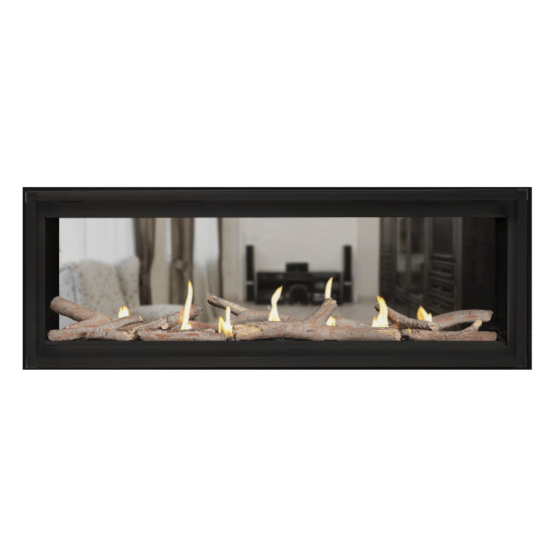 Napoleon Luxuria 50 See-Through Linear Direct Vent Gas Fireplace - LVX50N2X | Modern Home Heating Solution for Living Rooms & Patios