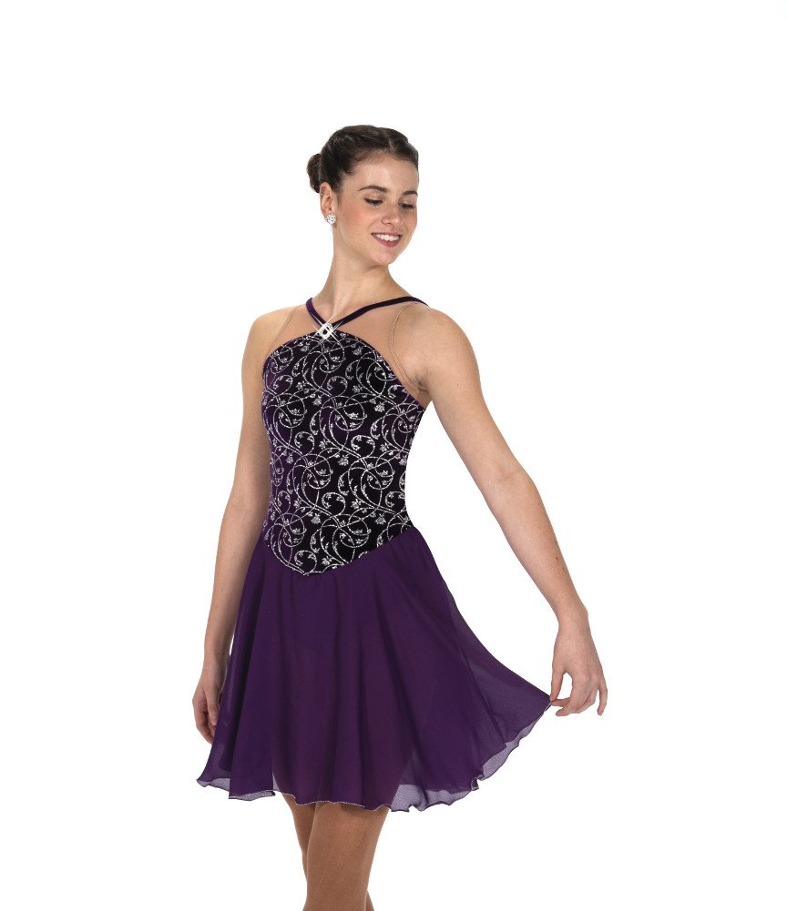 Jerry's Figure Skating Dress - 262 Plum Progressive Dress for Women & Girls | Competition & Performance Ice Skating Outfit
