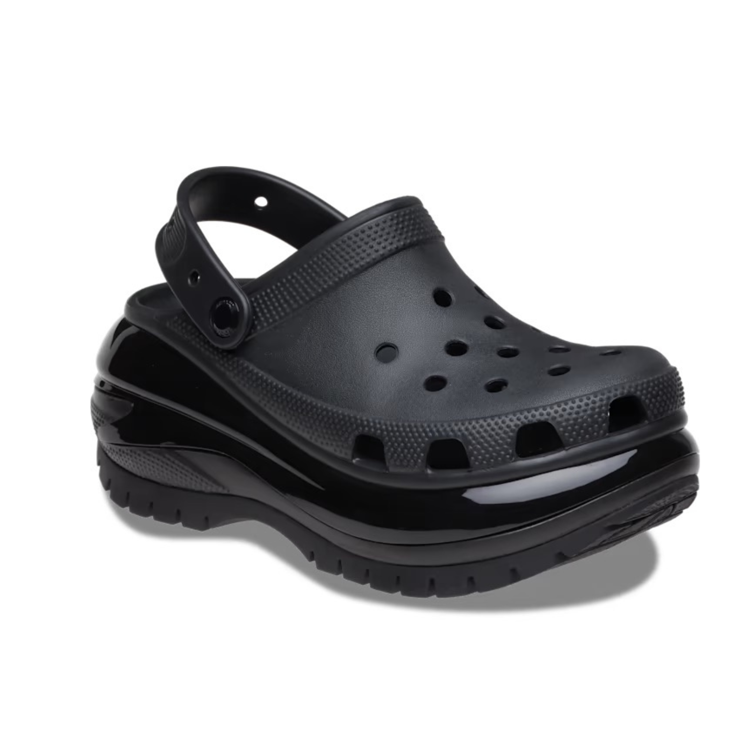 Crocs Mega Crush Clog Black - Comfortable Women's & Men's Platform Sandals for Walking, Beach & Outdoor Activities | Waterproof & Lightweight Shoes for Summer