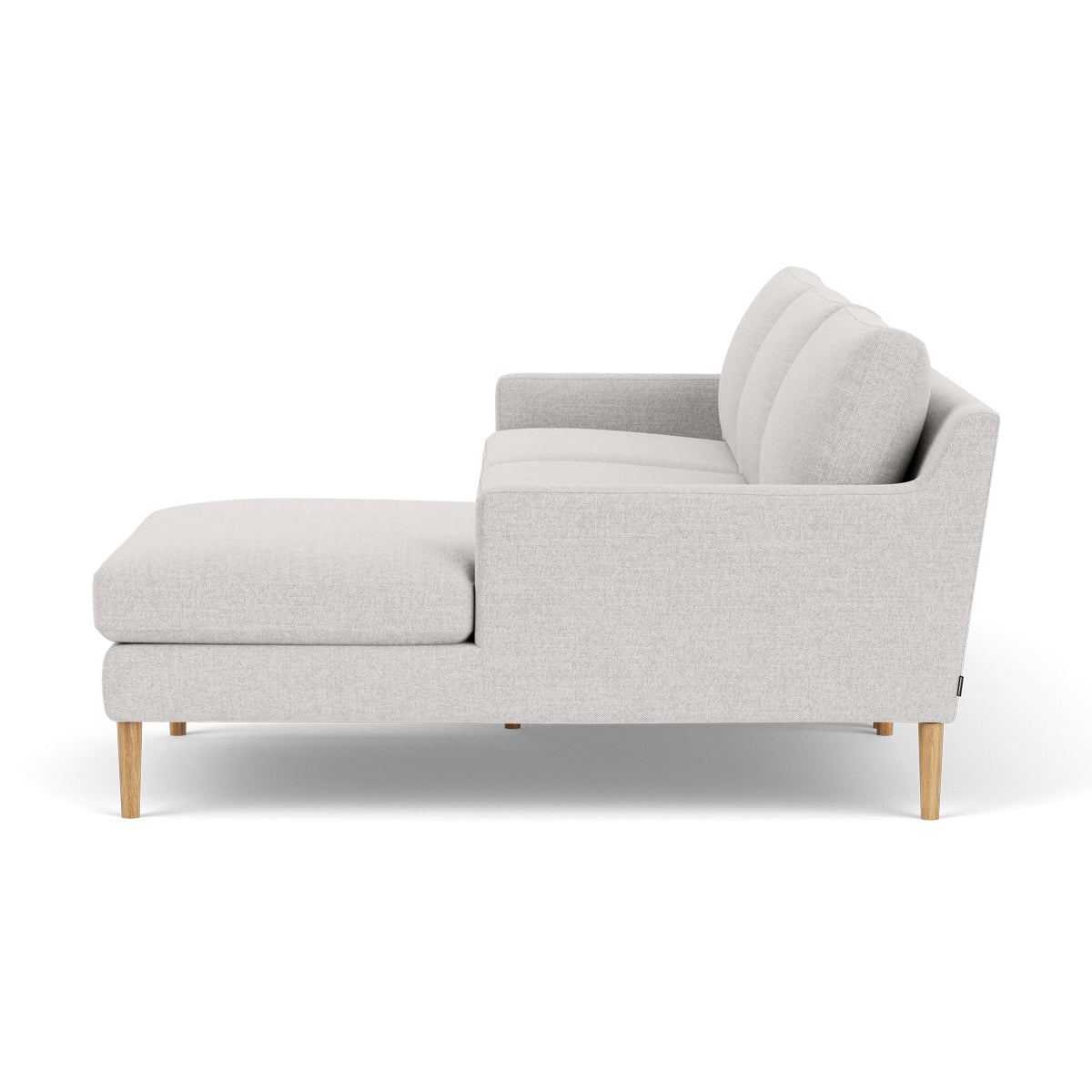 Astha Fabric Right Chaise Sofa - Modern Upholstered Sectional Couch for Living Room, Lounge & Small Spaces
