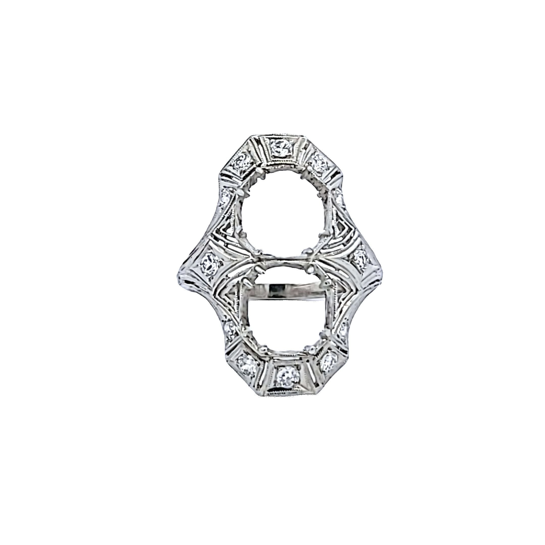 0.84 Carat Round Brilliant F SI1 Diamond Platinum Semi Mount Ring - Elegant Engagement & Wedding Band for Women, Perfect for Proposals, Anniversaries and Special Occasions