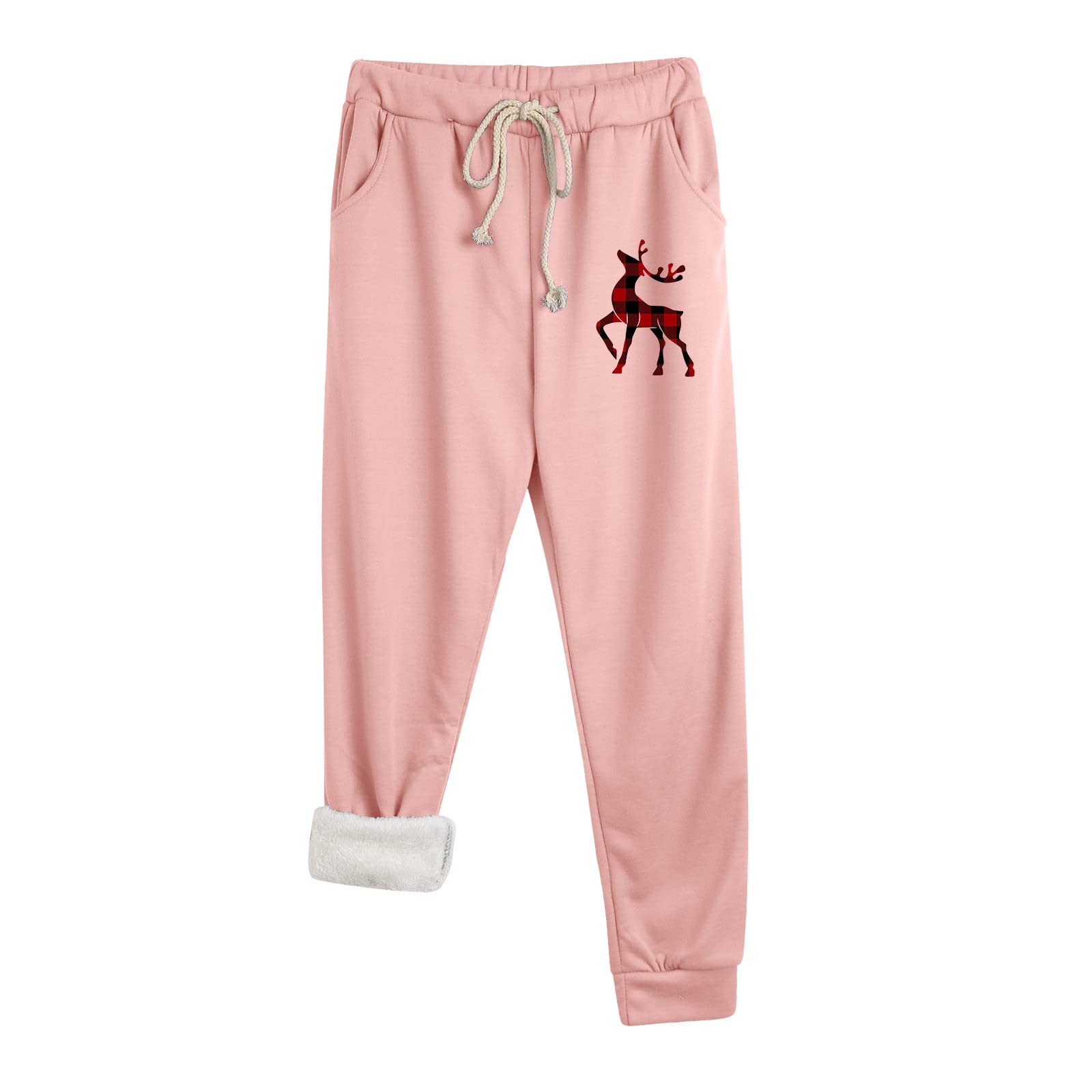 Women's Christmas Graphic Sweatpants - High Waist Baggy Lounge Pants, Y2K Trendy Holiday Pajama Bottoms for Plus Size - Cozy Winter Casual Wear for Home, Parties & Festive Gatherings