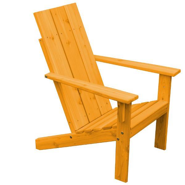 Premium Western Red Cedar Modern Adirondack Chair - Weather-Resistant Outdoor Patio Furniture for Garden, Poolside & Backyard Relaxation