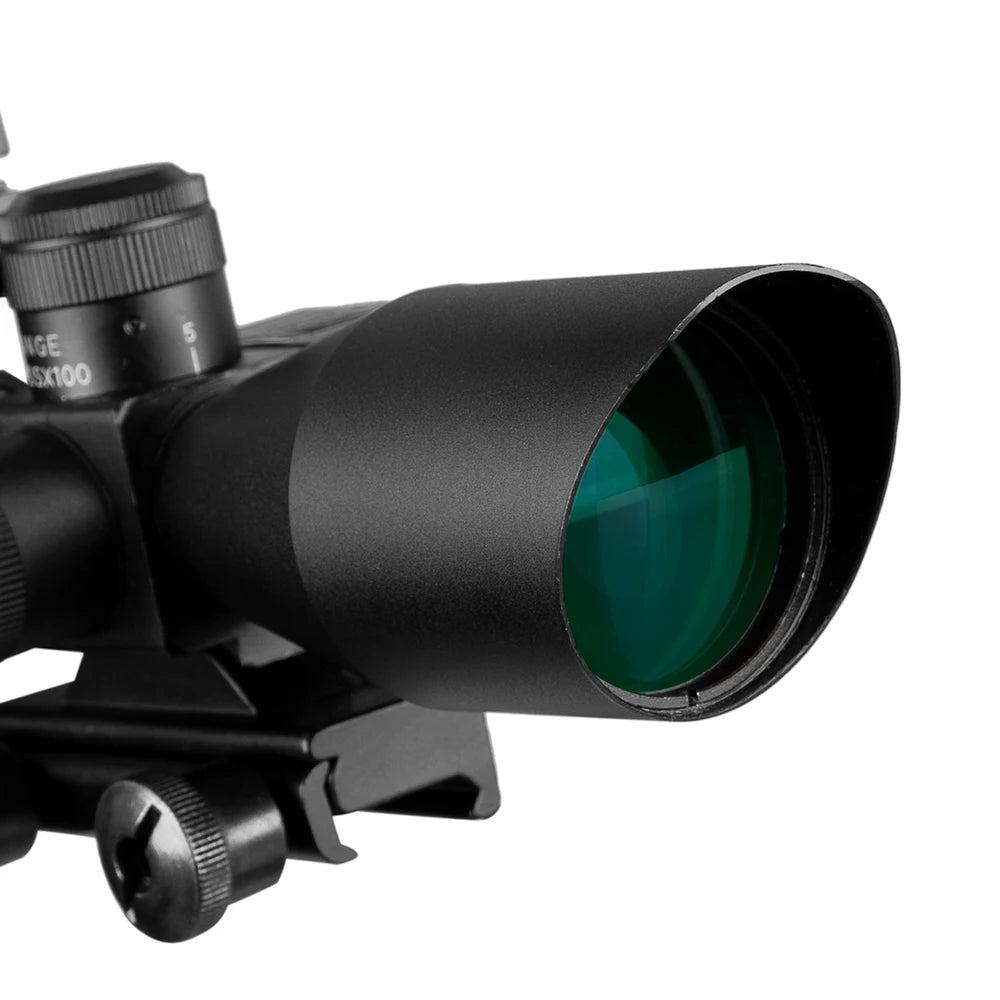 2.5-10x40 Hunting Rifle Scope with Red & Green Cross Laser, Holographic & Reflex Sight Combo - 4 Reticle Red Dot Optic for Precision Shooting | Ideal for Hunting, Tactical Training & Outdoor Adventures