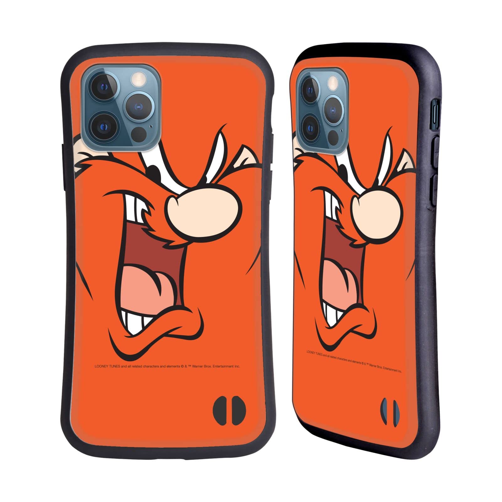 Looney Tunes Yosemite Sam iPhone 12/12 Pro Case - Officially Licensed Full Face Hybrid Cover by Head Case Designs, Perfect for Everyday Protection & Cartoon Enthusiasts