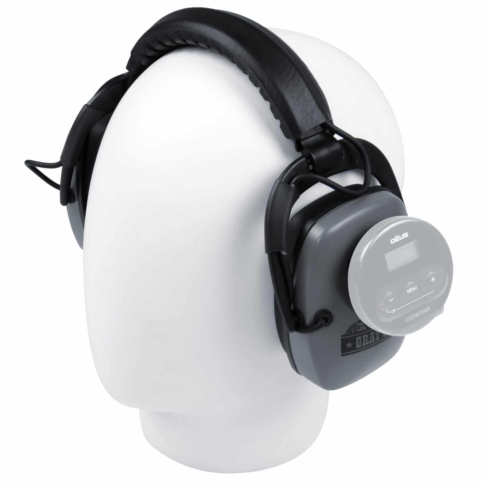 DetectorPro Gray Ghost XP Wireless Headphones for XP Deus & Deus II Metal Detectors - Lightweight Comfort for Treasure Hunting & Metal Detecting Adventures
