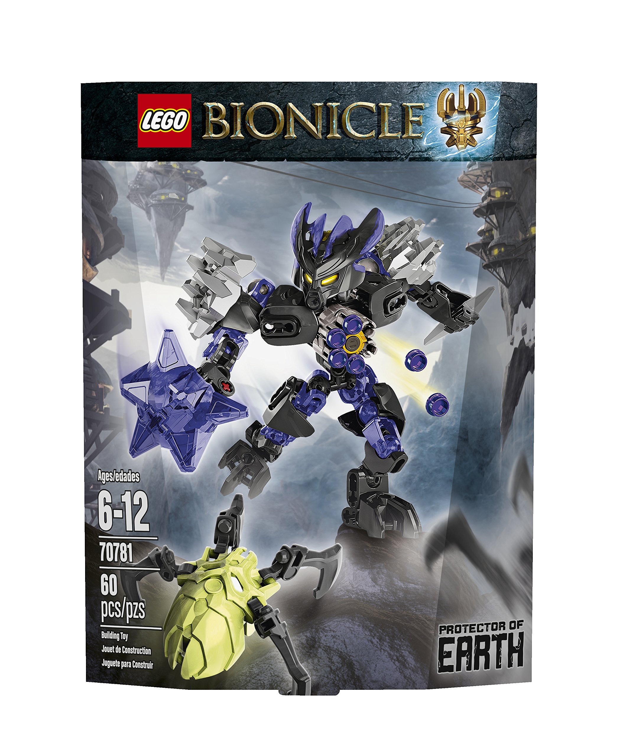 LEGO Bionicle 70781 Protector of Earth Building Kit - 223 Pieces, Action Figure Set for Kids Ages 8-12 | Perfect for Creative Play, STEM Learning & Collectors Display