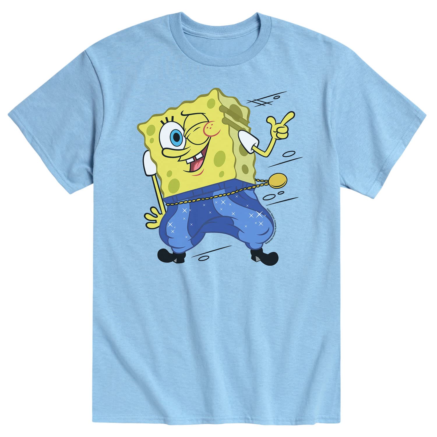 Spongebob Squarepants Men's Graphic T-Shirt | Short Sleeve Cartoon Hammer Pant Tee | Casual Wear for Fans & Collectors | Perfect for Cosplay, Gifts & Everyday Outfits