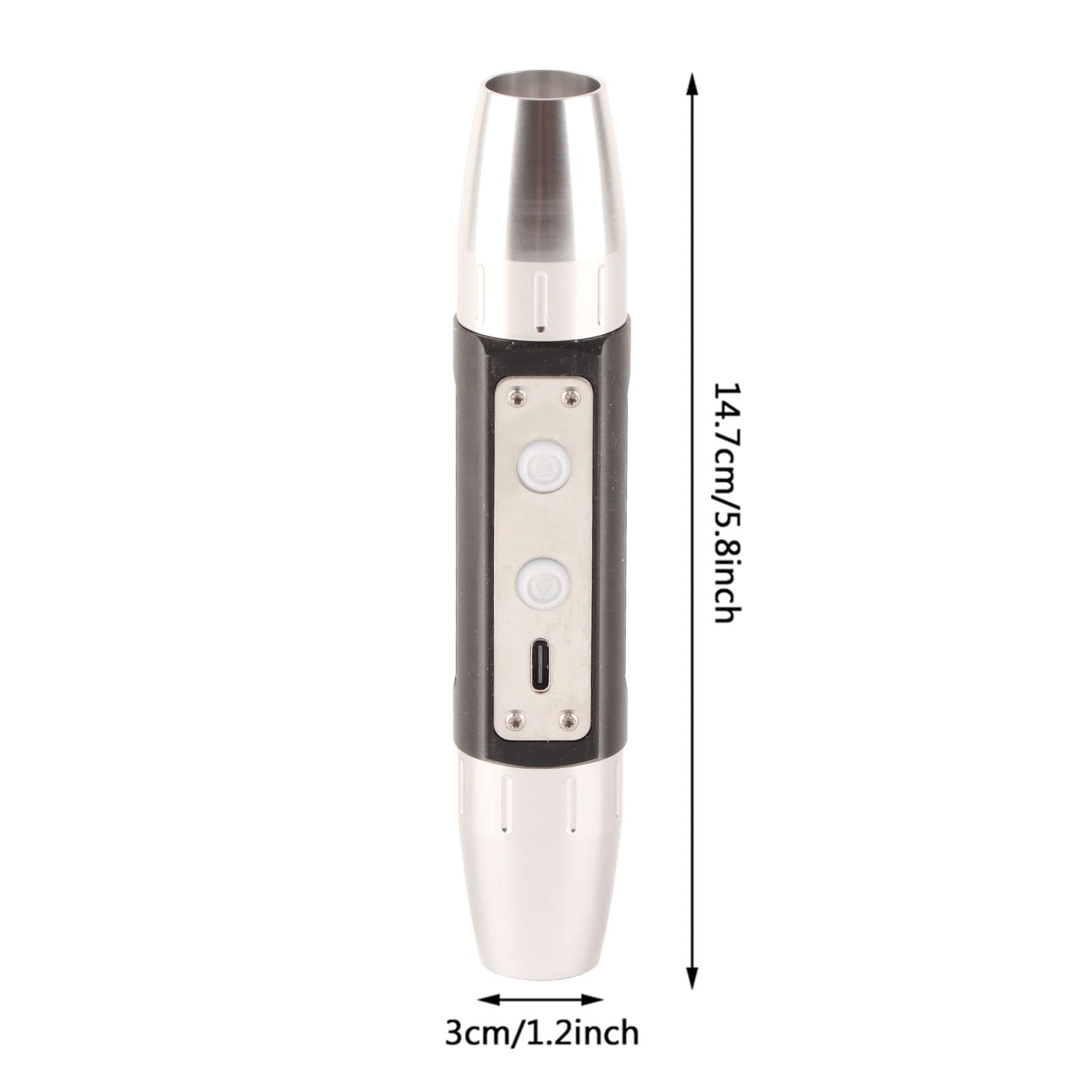**Premium Crystal Flashlight - Jewelry Torch & Gemstone Tester with 6 Bright LED Lights for Jewelry Appraisal - USB Rechargeable Flashlight for Gems, Jade & Diamonds (Perfect for Jewelers, Collectors & Home Use)**