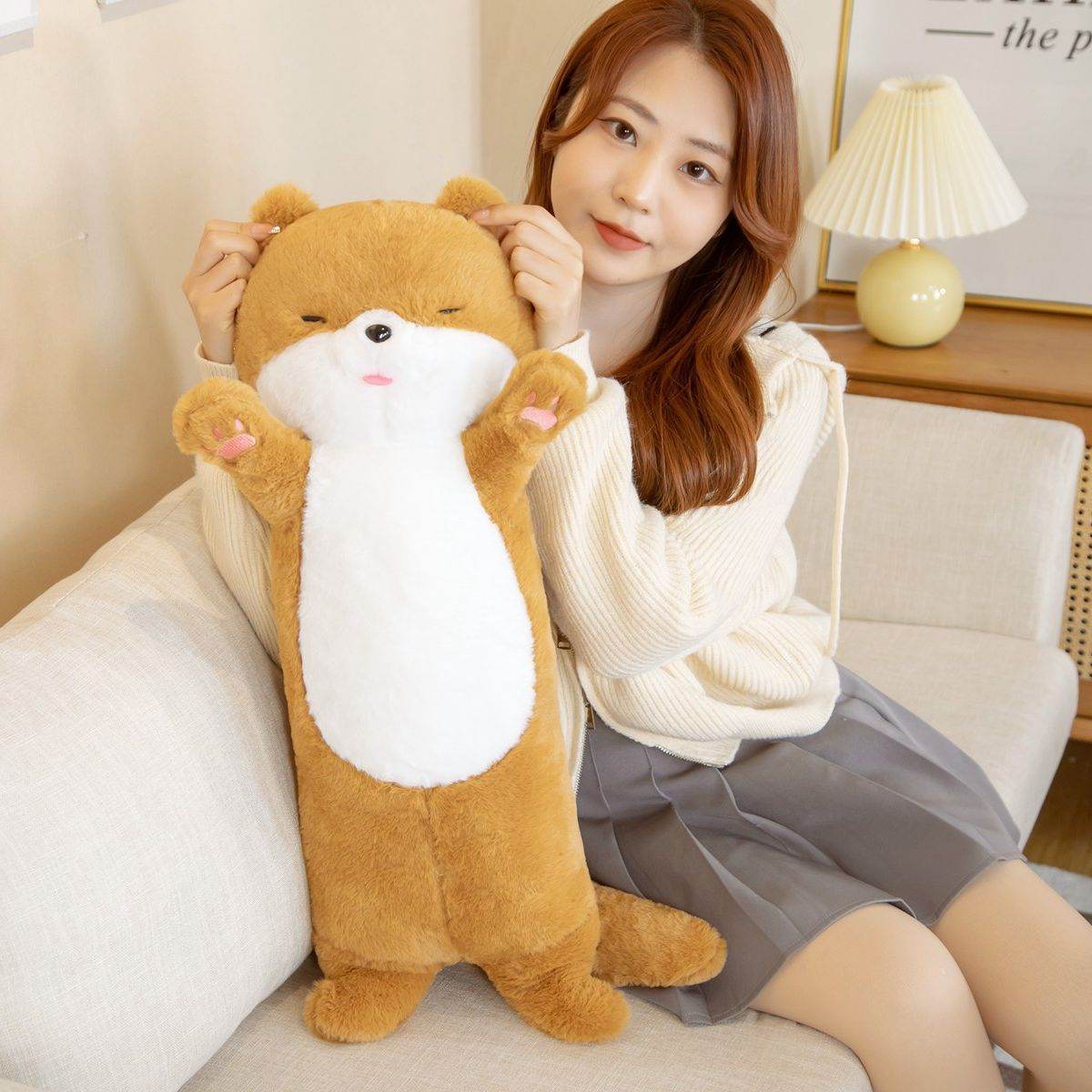 Chubby Hamster Giant Body Pillow Plushie - Soft Hugging Pillow for Adults & Kids | Perfect for Cuddling, Bedroom Decor, and Stress Relief