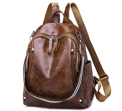 LIUZH Women's PU Leather Backpack - Stylish Travel Shoulder Bag, Multifunctional Small School Backpack for Girls & Women | Perfect for College, Work Commute & Weekend Getaways