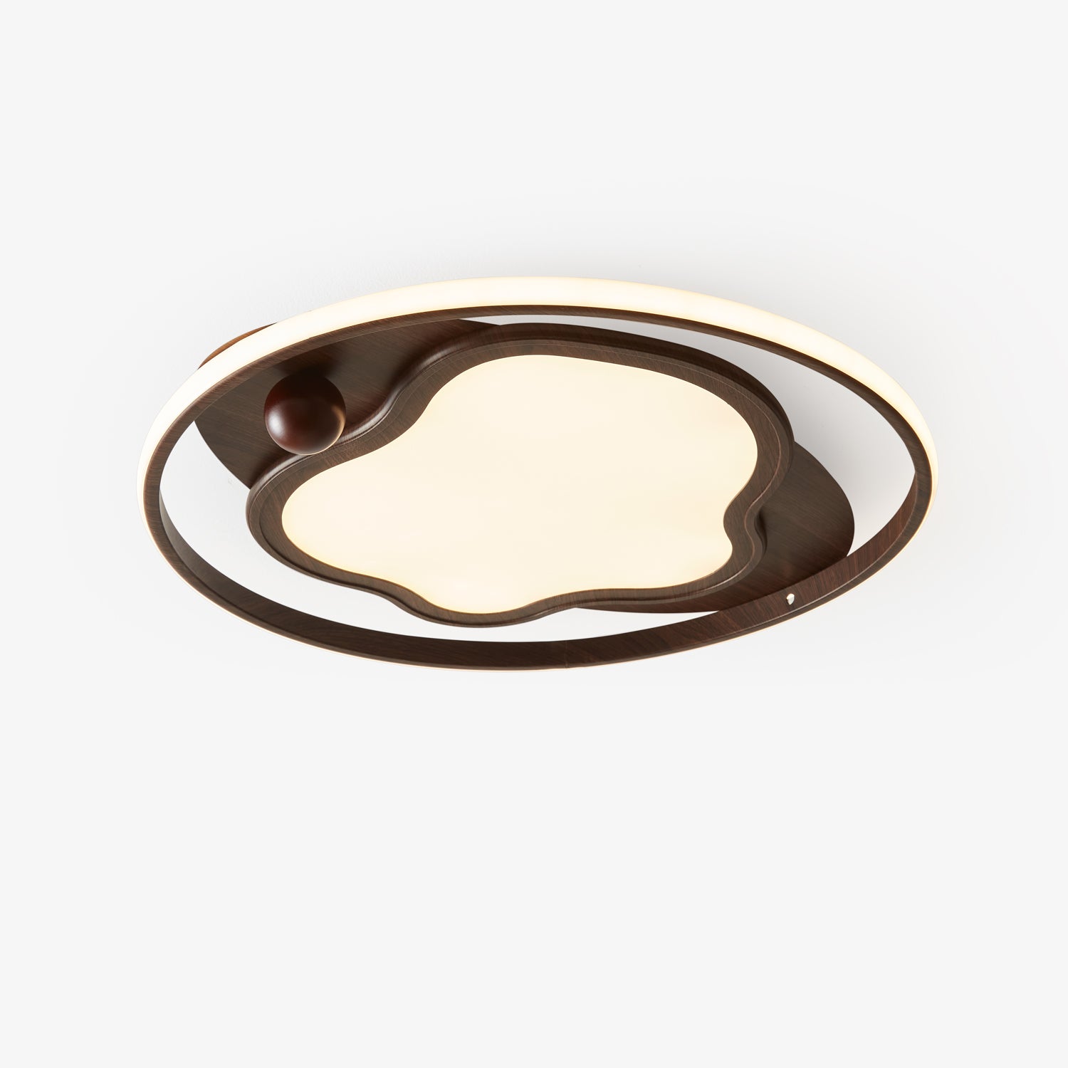 Cloudcrest Modern Ceiling Light Fixture - Energy Efficient LED Flush Mount for Bedroom, Living Room & Kitchen - Dimmable Bright Lighting for Home & Office