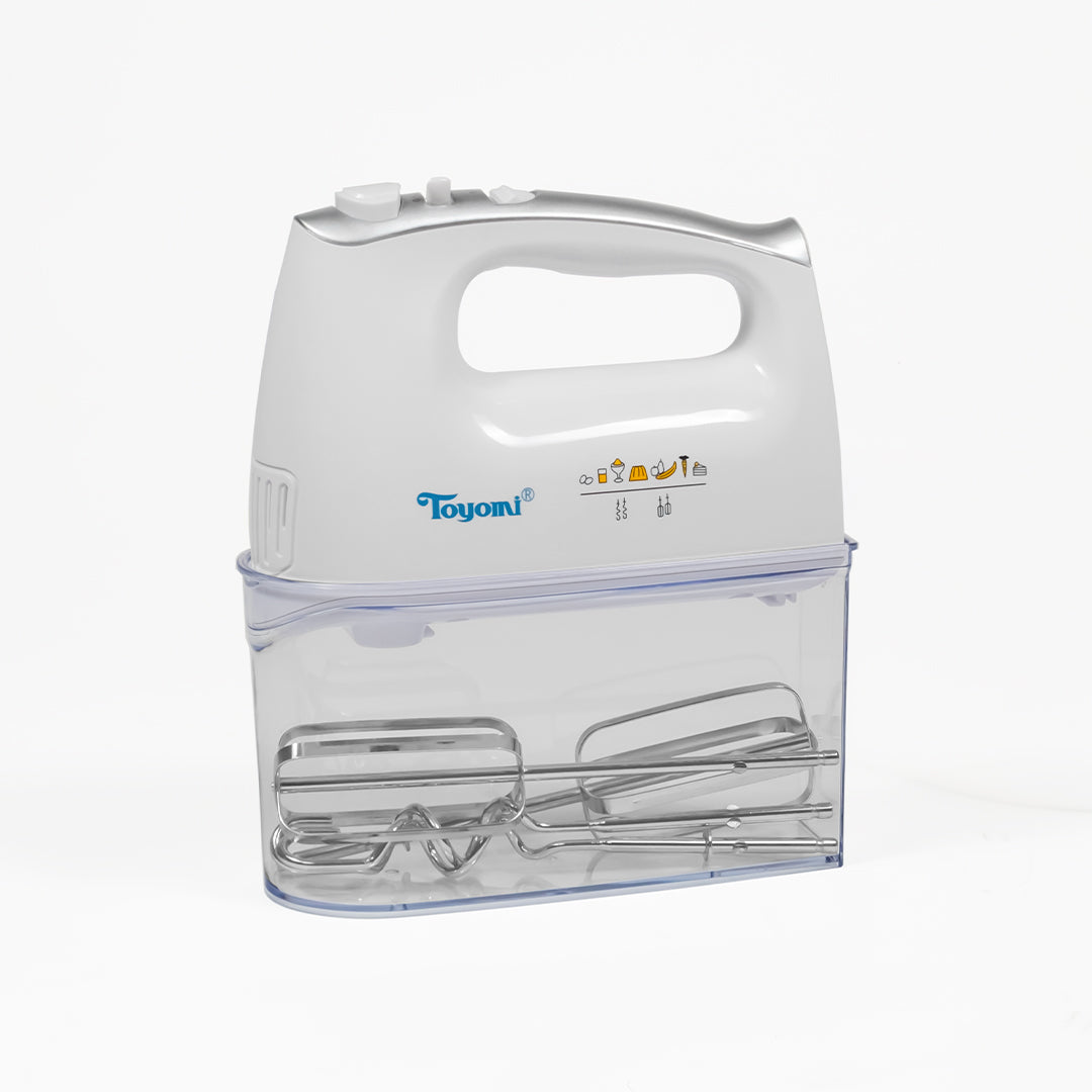 TOYOMI HM 711 Electric Hand Mixer - 5 Speed Portable Stand Mixer for Baking, Whipping & Blending - Perfect for Cakes, Cookies, Dough & Frosting - Ideal for Home Bakers & Kitchen Use
