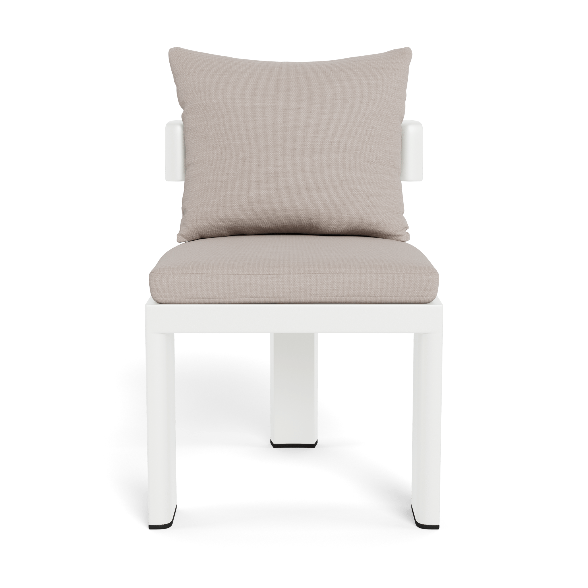 Victoria Aluminum Armless Dining Chair - Modern Outdoor/Indoor Dining Chair for Patio, Restaurant, and Kitchen - Lightweight & Durable Metal Chair
