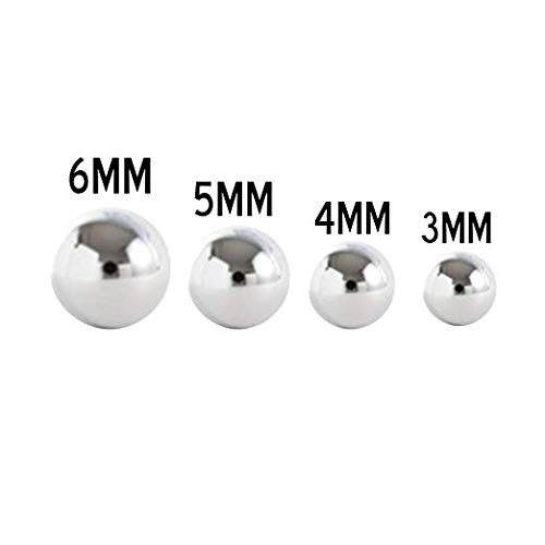 10PCS Surgical Steel 14G 4mm Externally Threaded Replacement Balls for Body Piercing Barbells - Hypoallergenic Body Jewelry for Belly Rings, Nose Studs & Lip Rings - Perfect for Piercing Maintenance & Jewelry Repair