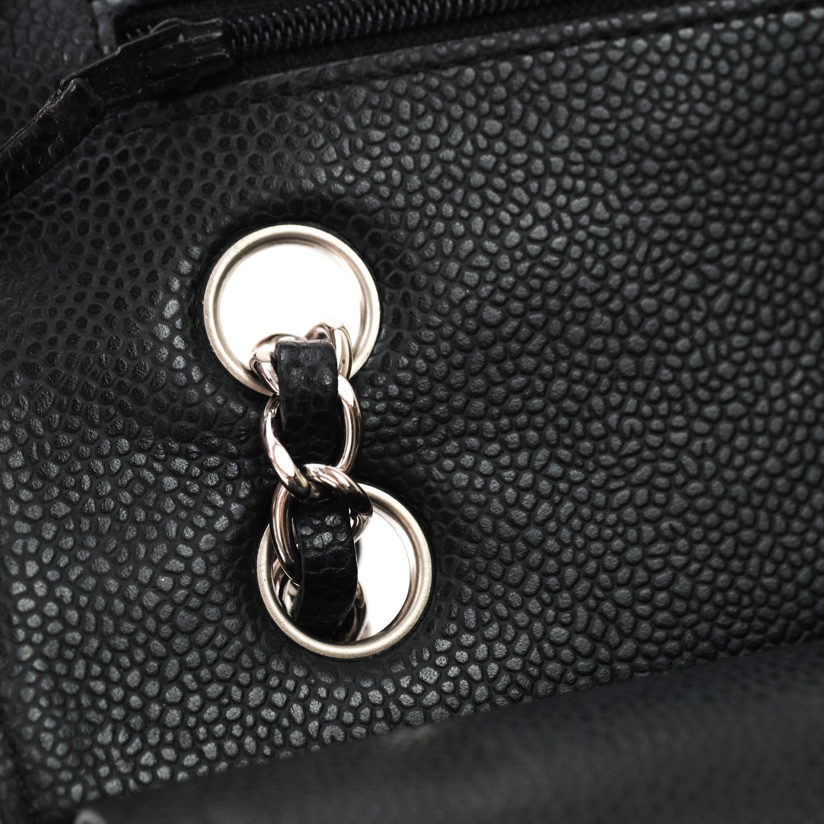 Chanel Classic M/L Medium Double Flap Bag Black Caviar Leather with Silver Hardware - Luxury Handbag for Women, Perfect for Work, Evening Events & Special Occasions