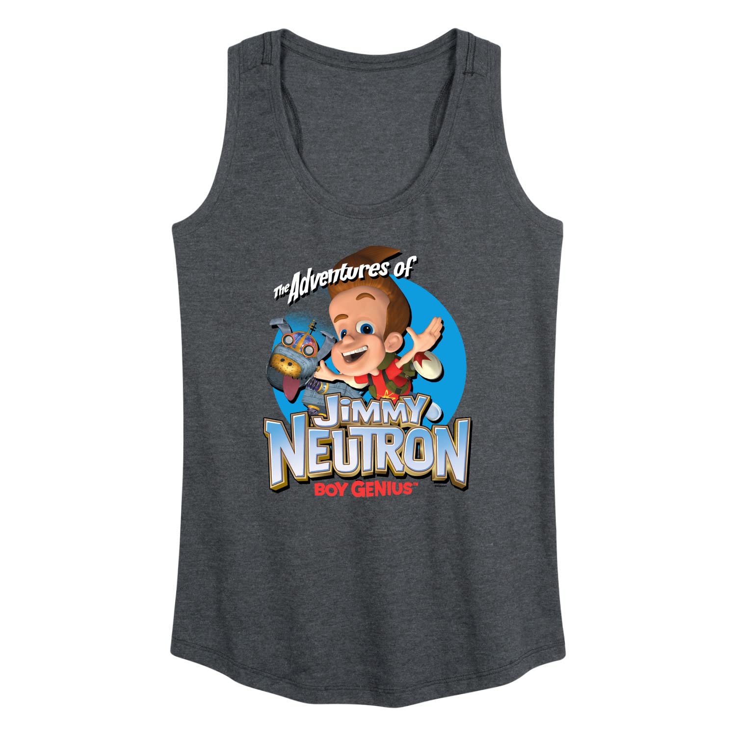 Jimmy Neutron Boy Genius Ladies Racerback Tank Top - Hybrid Apparel - Comfortable & Stylish Women's Workout Shirt for Gym, Running & Casual Wear
