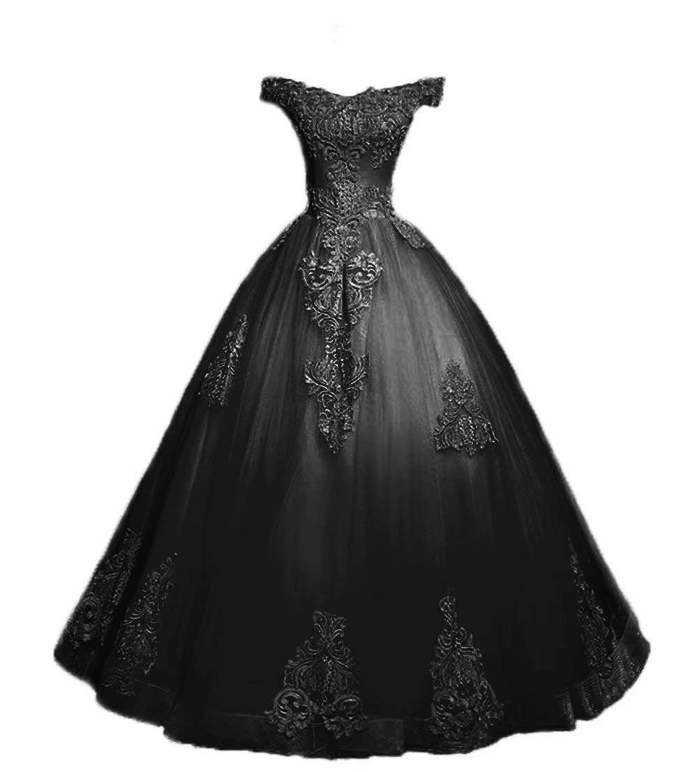 FTBY Women's Sweet 16 Lace Long Prom Ball Gowns - Elegant Tulle Plus Size Formal Dresses for Homecoming, Quinceañera & Special Occasions