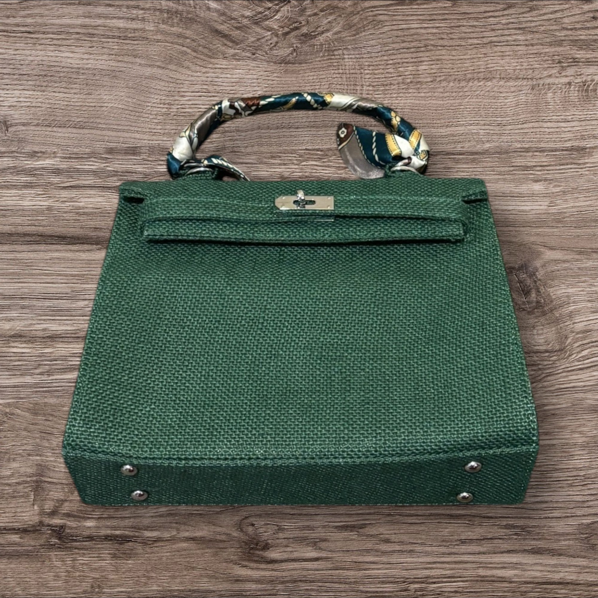 French Style Jute Mini Crossbody Bag for Women - Eco-Friendly Green Shoulder Tote Bag | Perfect for Casual Outings, Beach Trips & Sustainable Fashion Accessories